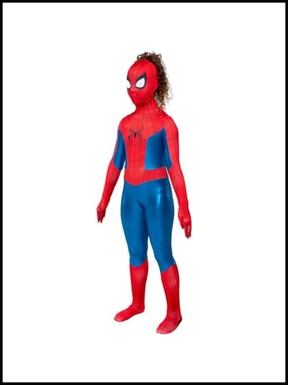 Spider-Man Girl Zentai Halloween Costume Jumpsuit with Detachable Mask